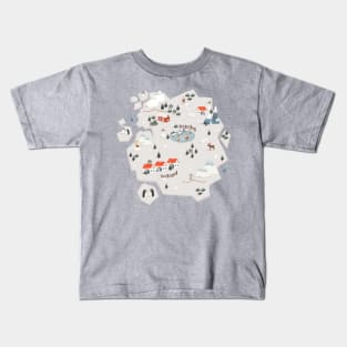 Winter Country Map 1 Kids T-Shirt